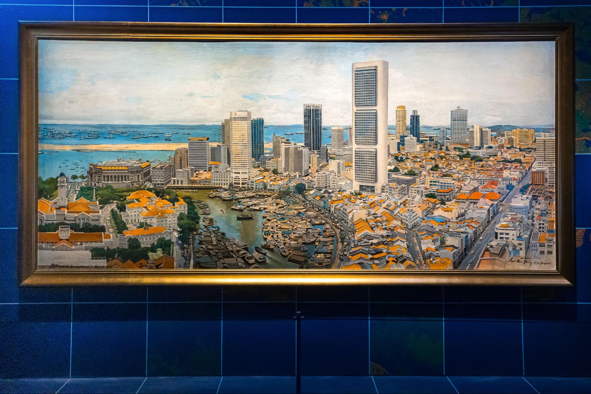 Panoramic oil painting